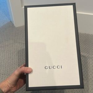 Empty Gucci shoe box